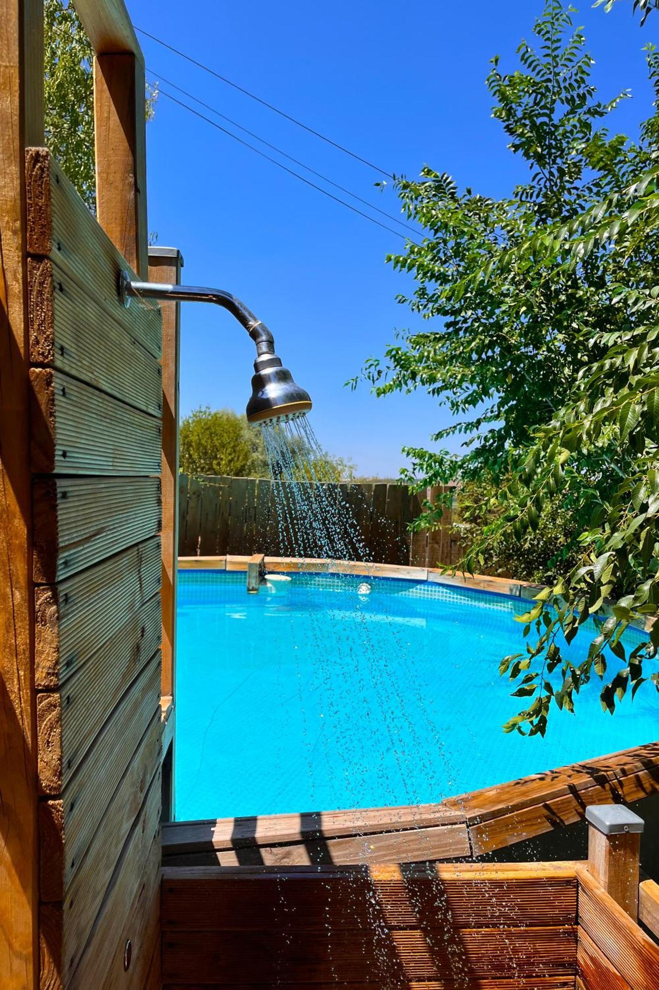 San Martín de la Vega Fee4Me Cabin With Pool And Garden מראה חיצוני תמונה